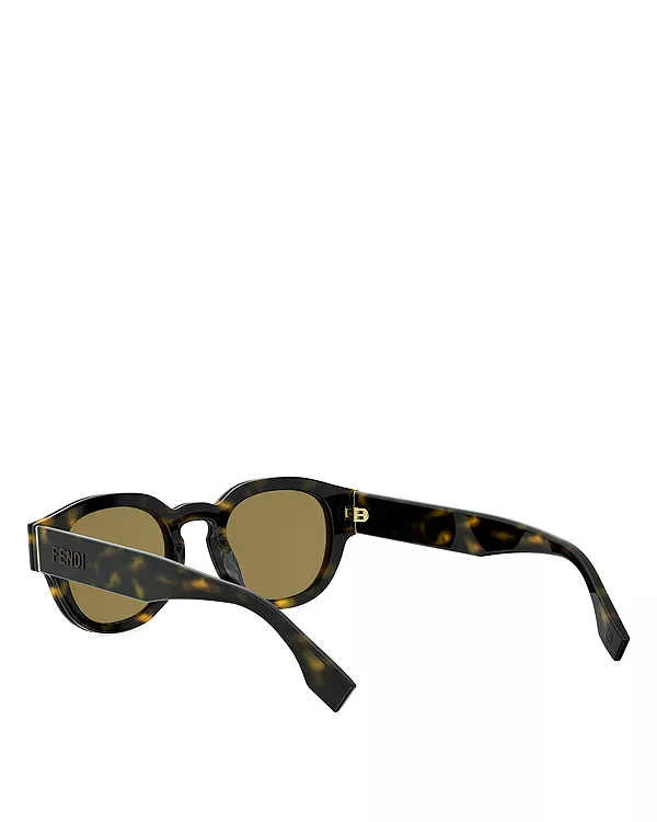 Солнцезащитные очки Signature Pantos, 48 мм Fendi, фиолетовый — фото 3