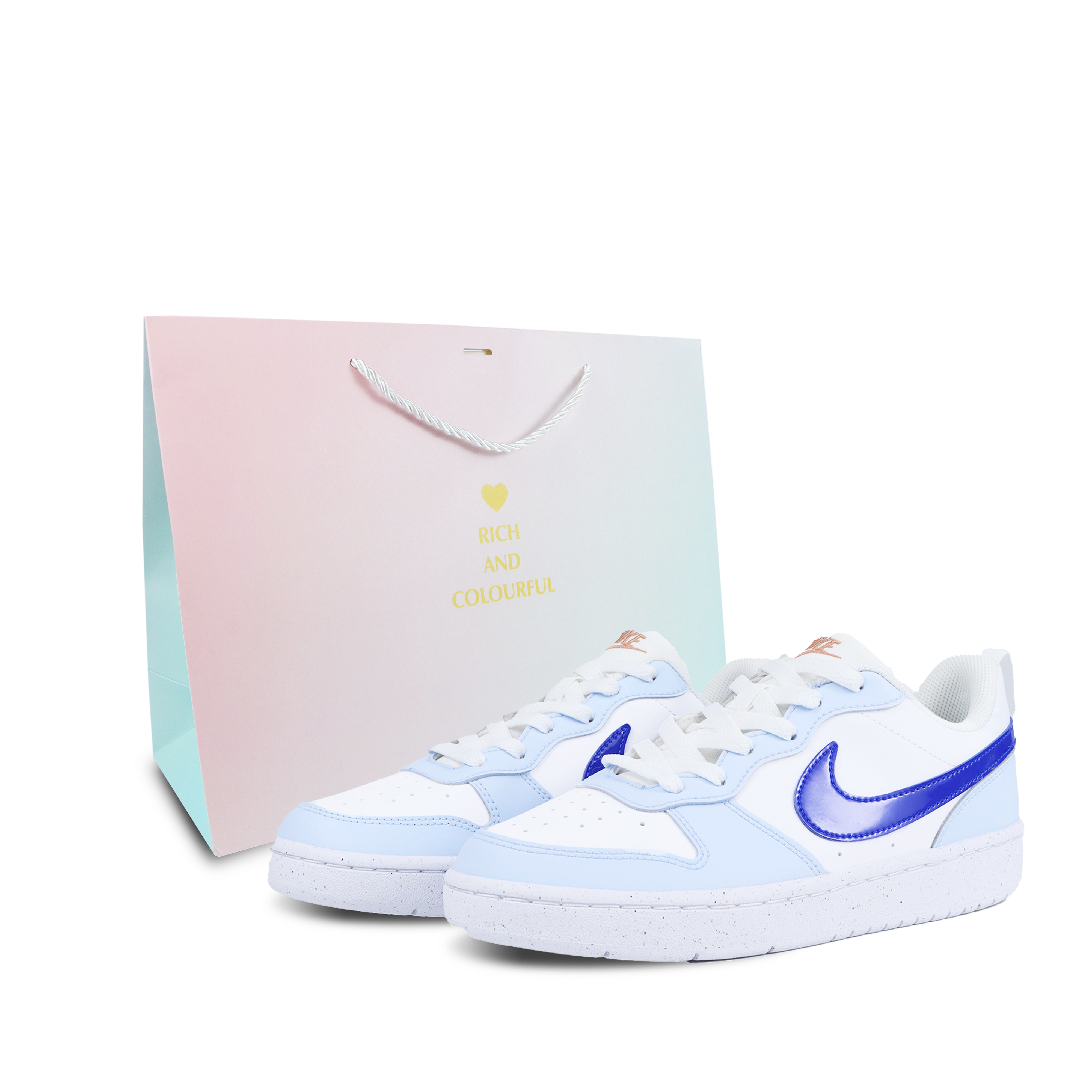 

Детские скейтерские кроссовки Court Borough для младших школьников Nike, синий