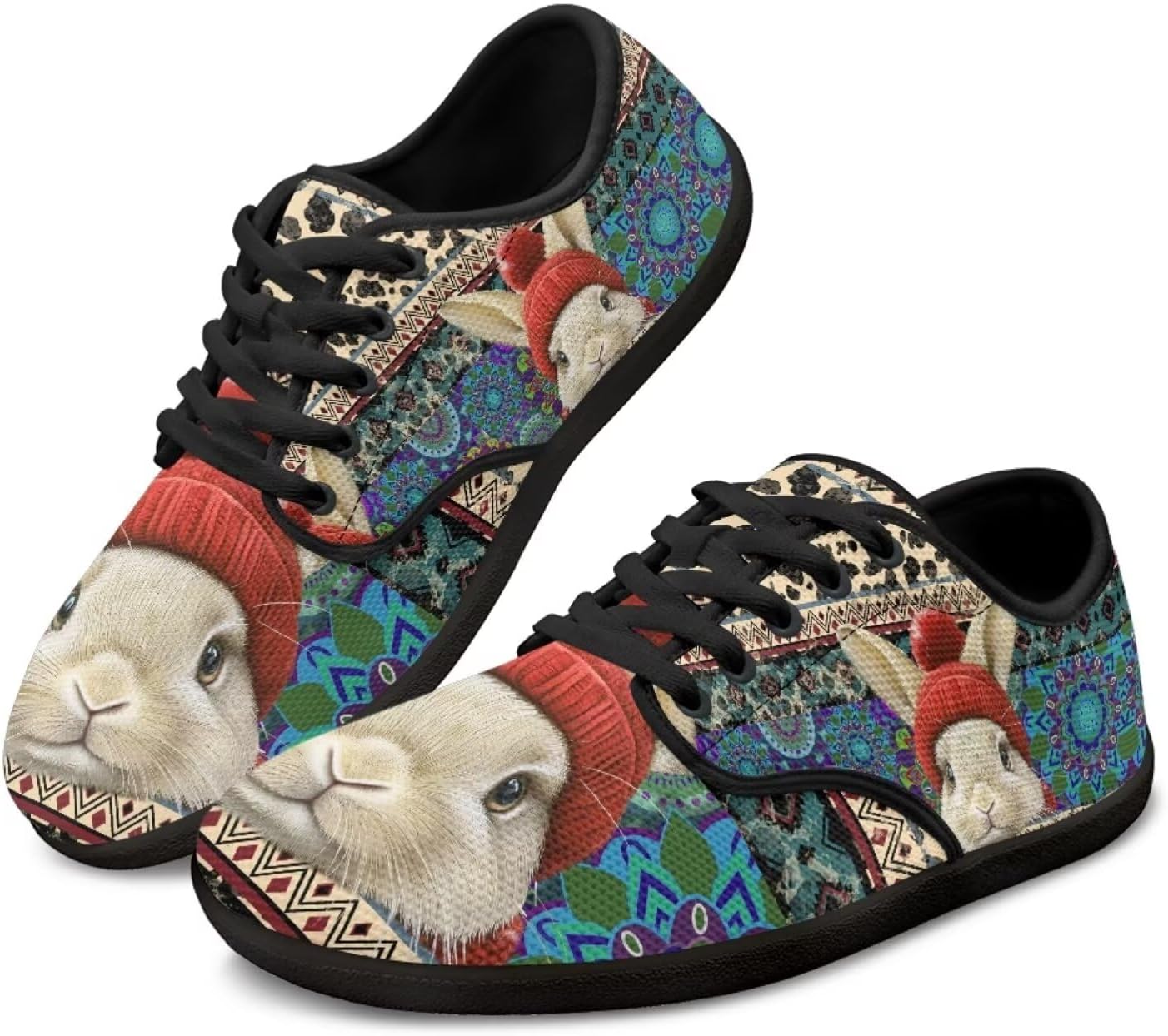 

Кроссовки на шнуровке с графическим принтом Chaqlin, Mandala Rabbit