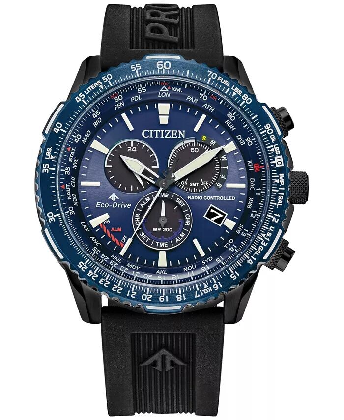 

Мужские часы Eco-Drive с хронографом Promaster Sky с черным ремешком, 46 мм Citizen
