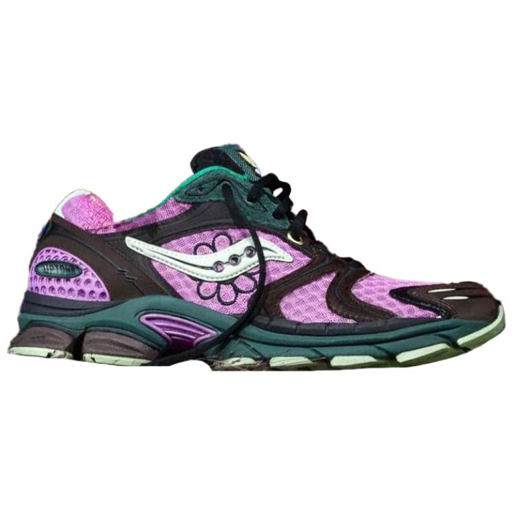 Saucony Jae Tips x ProGrid Triumph Victory 4 кроссовки для бега Unisex Purple Black — фото 4