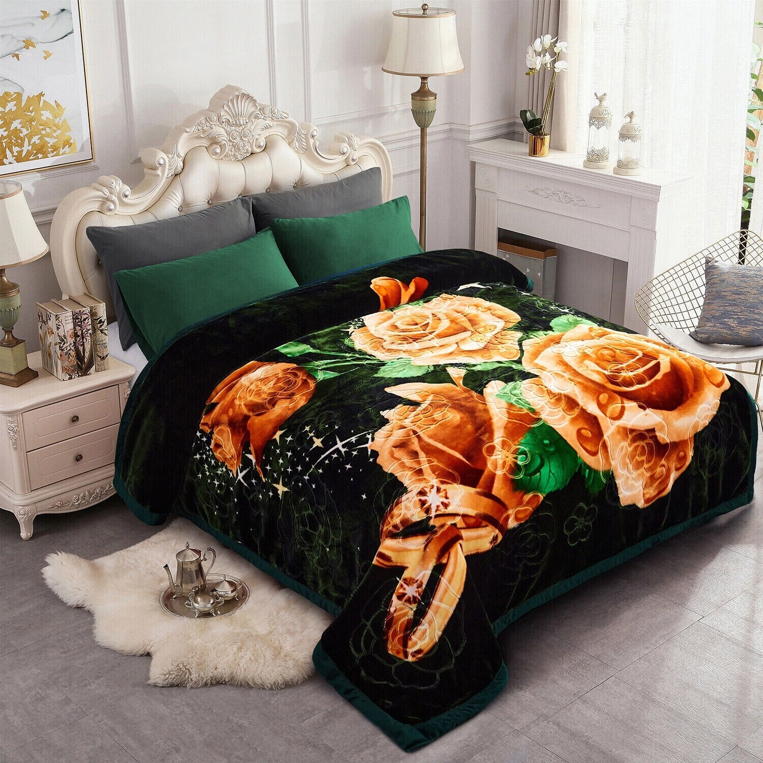 

Одеяло зимнее JML King Size, зеленый