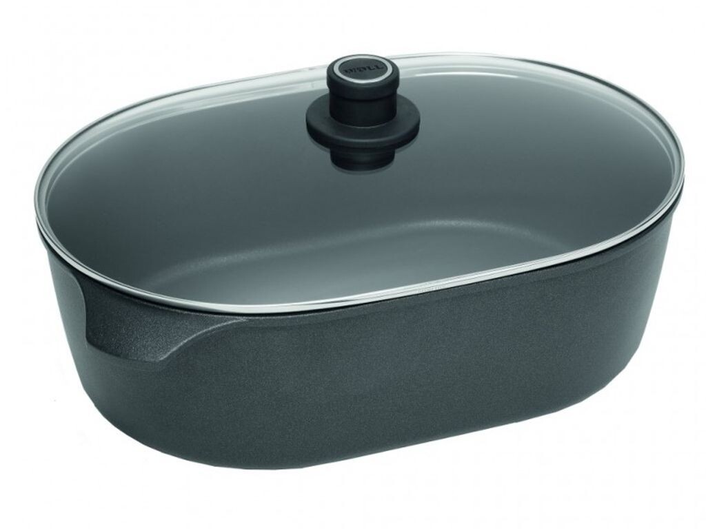 

Woll Nowo Titanium Индукционная чугунная жаровня овальная, высота 12 см, 40 x 27 см