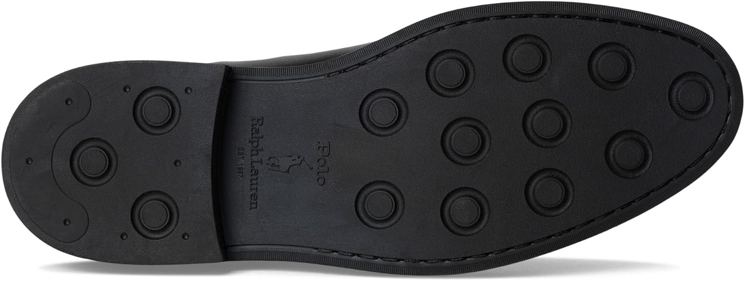 POLO RALPH LAUREN мужские кожаные челси-ботинки Asher, Black — фото 4