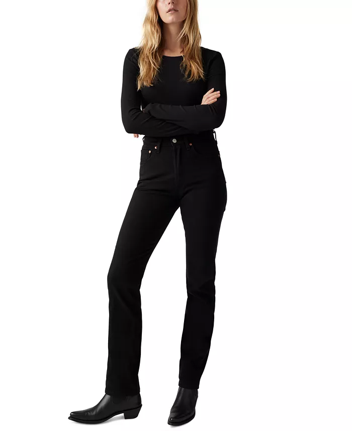 

Женские джинсы 501 Original-Fit Straight-Leg Levi's, черный