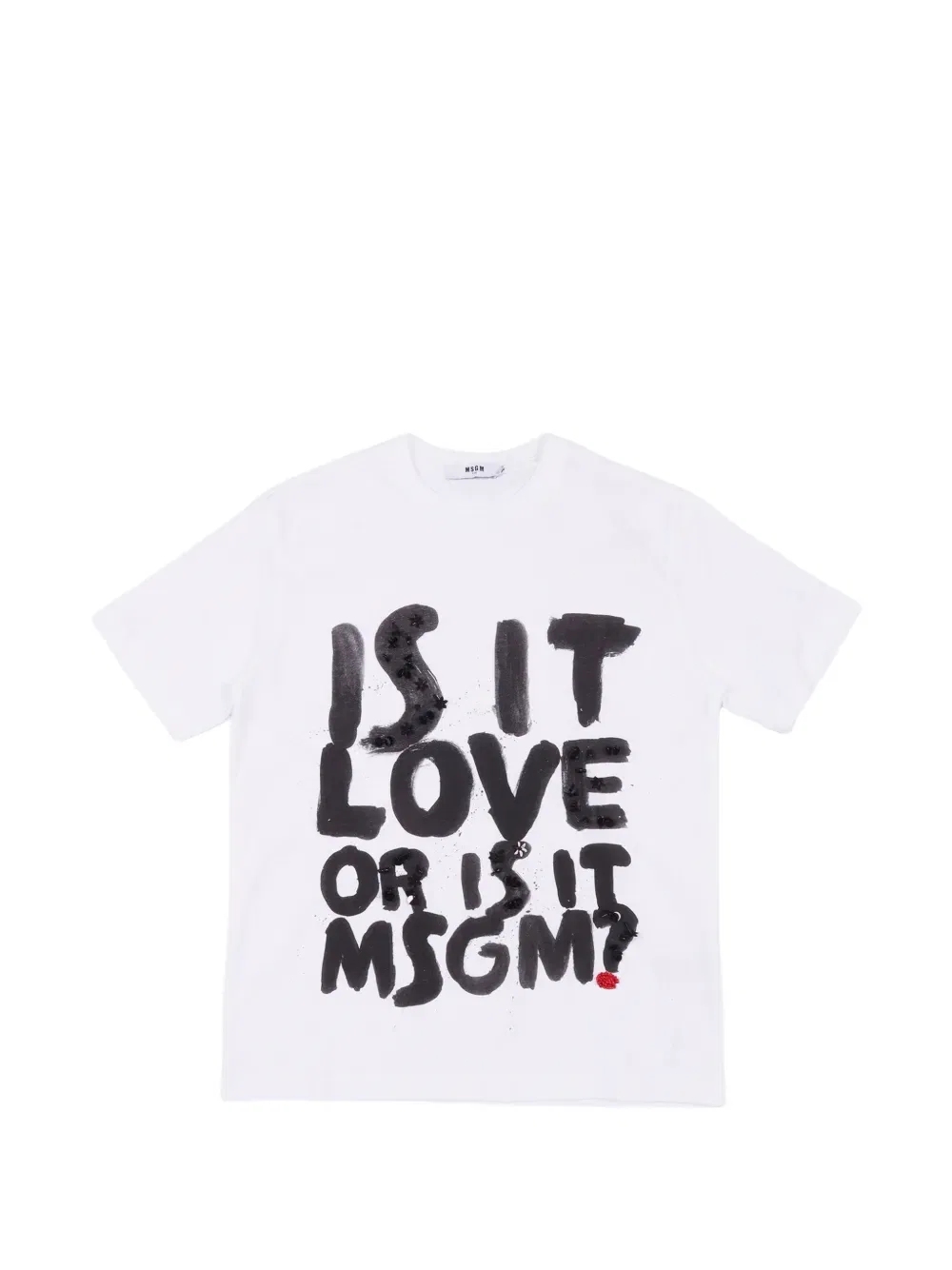 Футболка с графическим принтом Msgm Kids, белый
