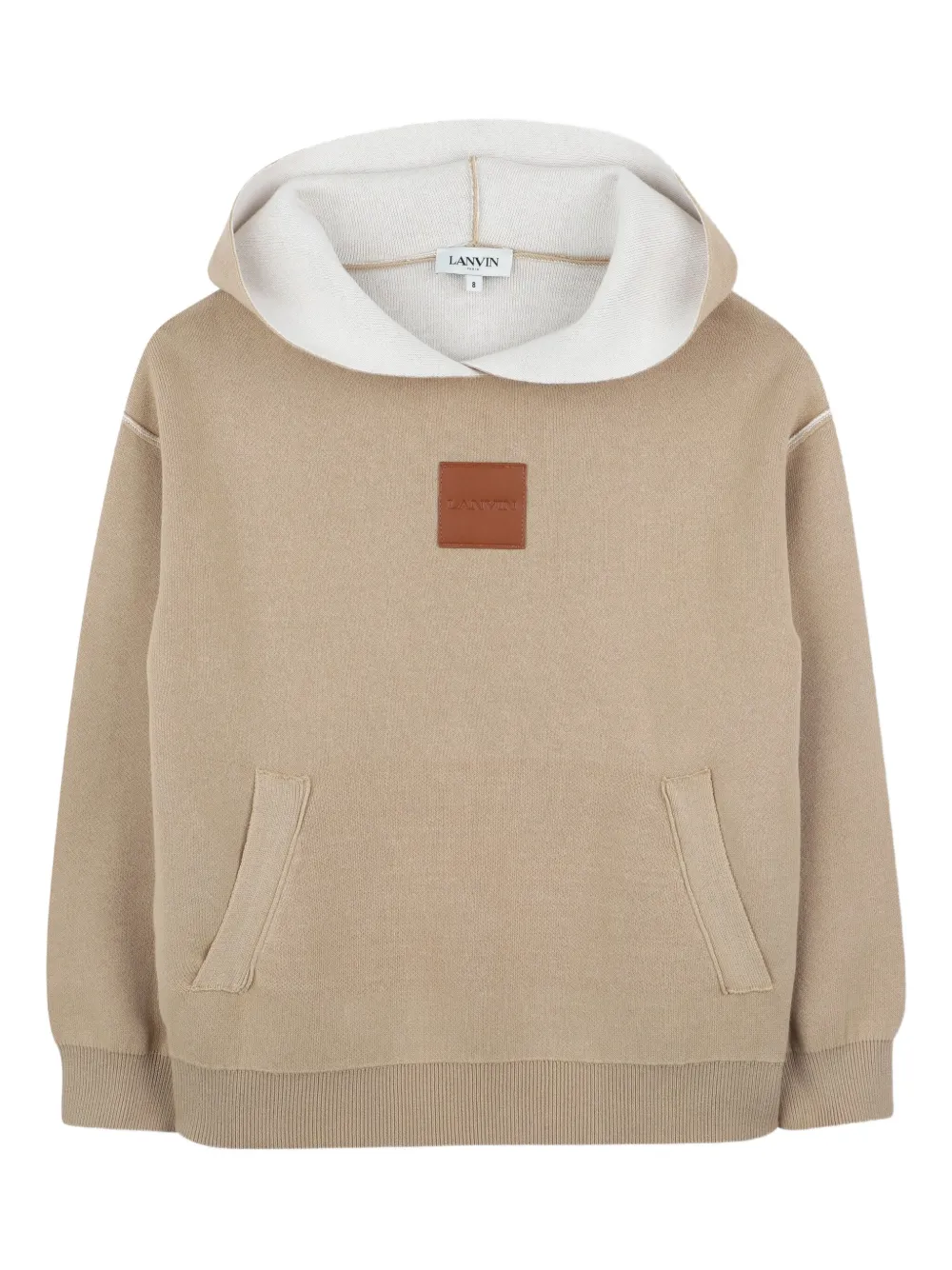 

Худи с нашивкой-логотипом Lanvin Enfant, нейтральный