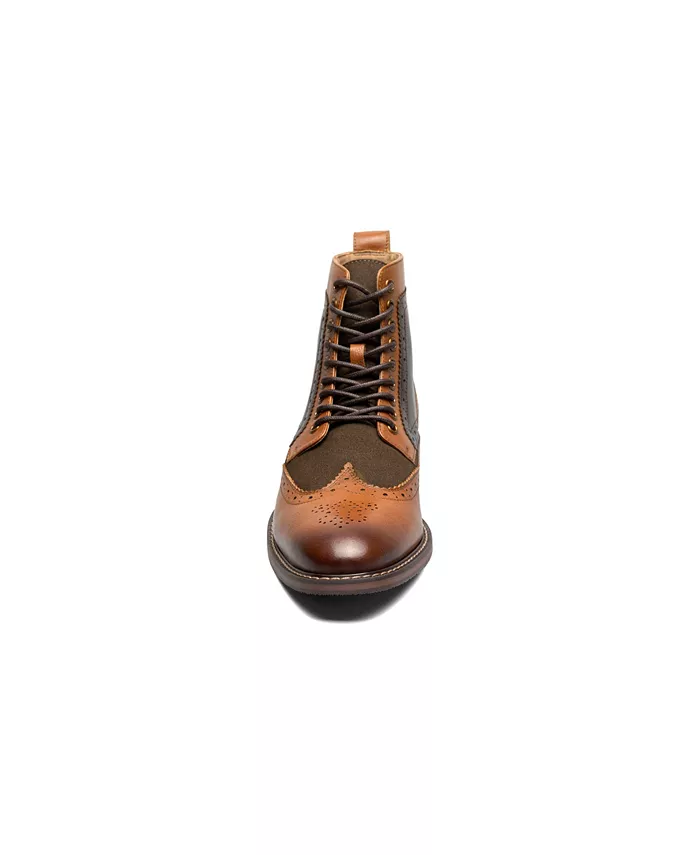Мужские ботинки Finnegan Wingtip на шнуровке Stacy Adams, коричневый — фото 2