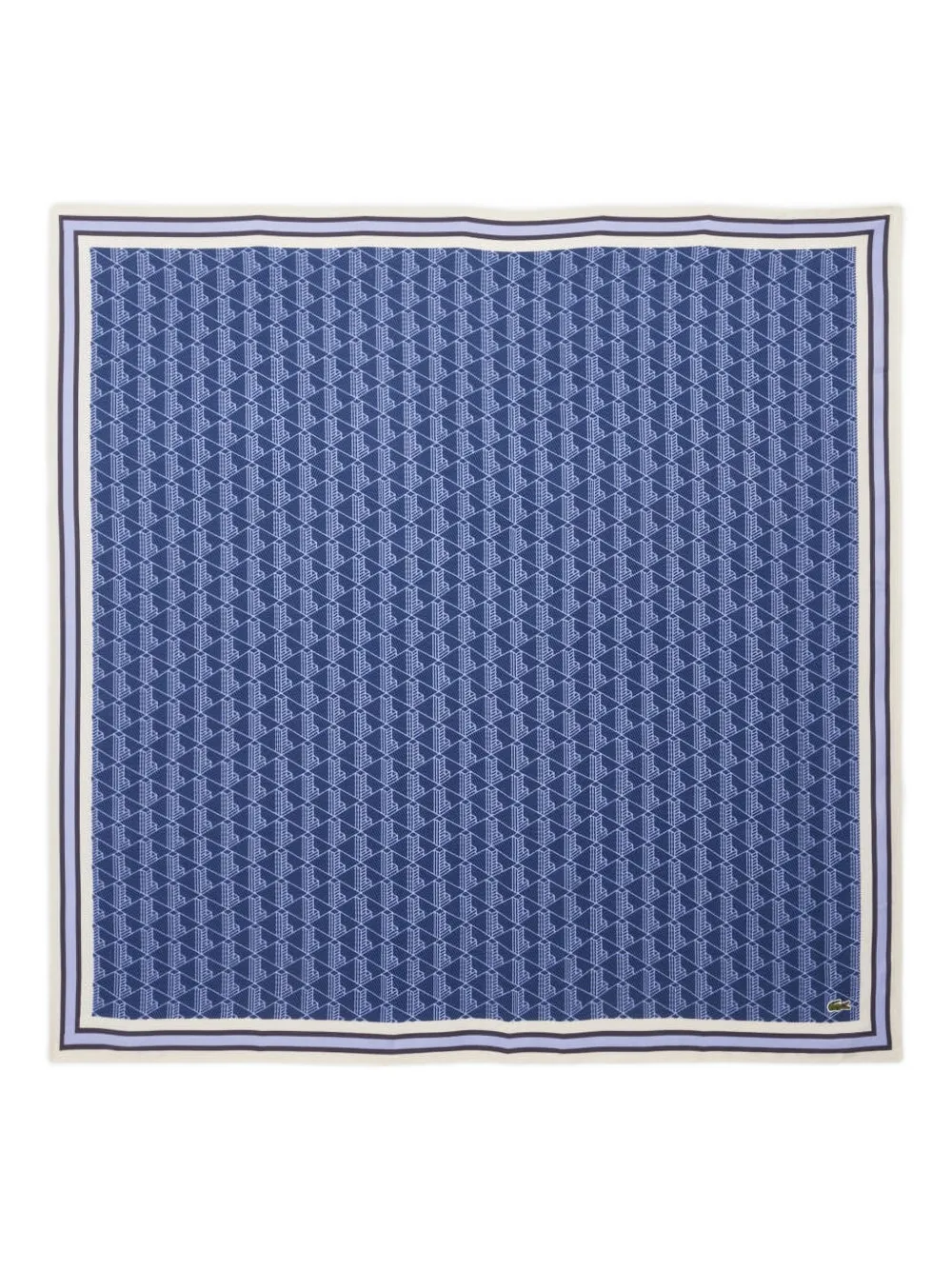 

Шарф с геометрическим узором Lacoste, синий