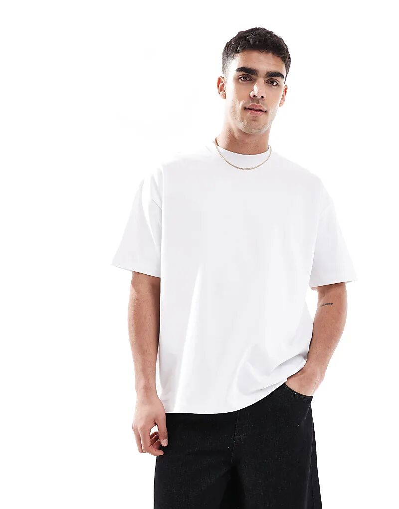 

Футболка свободного кроя ASOS DESIGN плотного белого цвета