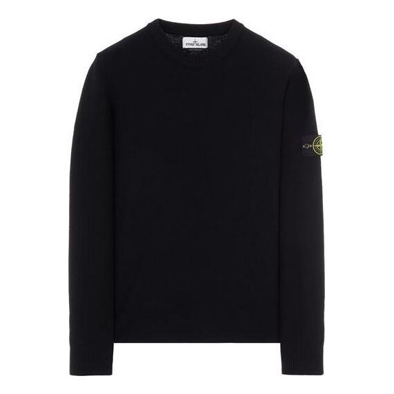 

Толстовка crewneck pullover 'black' Stone Island, черный