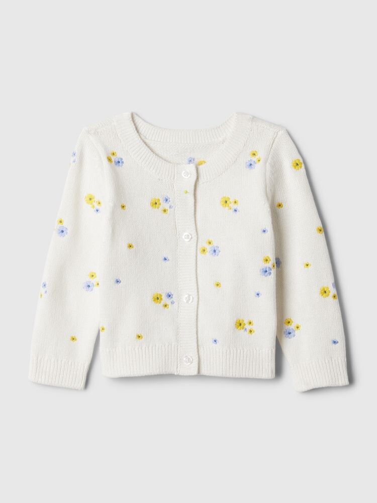 

Вышитый кардиган Gap, бежевый