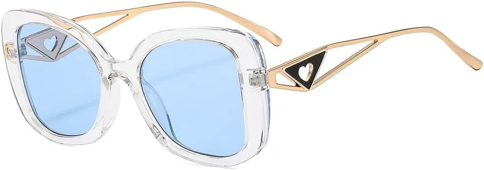 

Солнцезащитные очки Melrose Oversized Square 90s для женщин, модные очки «кошачий глаз», стильные солнцезащитные очки с защитой от УФ-излучения UV400, C3