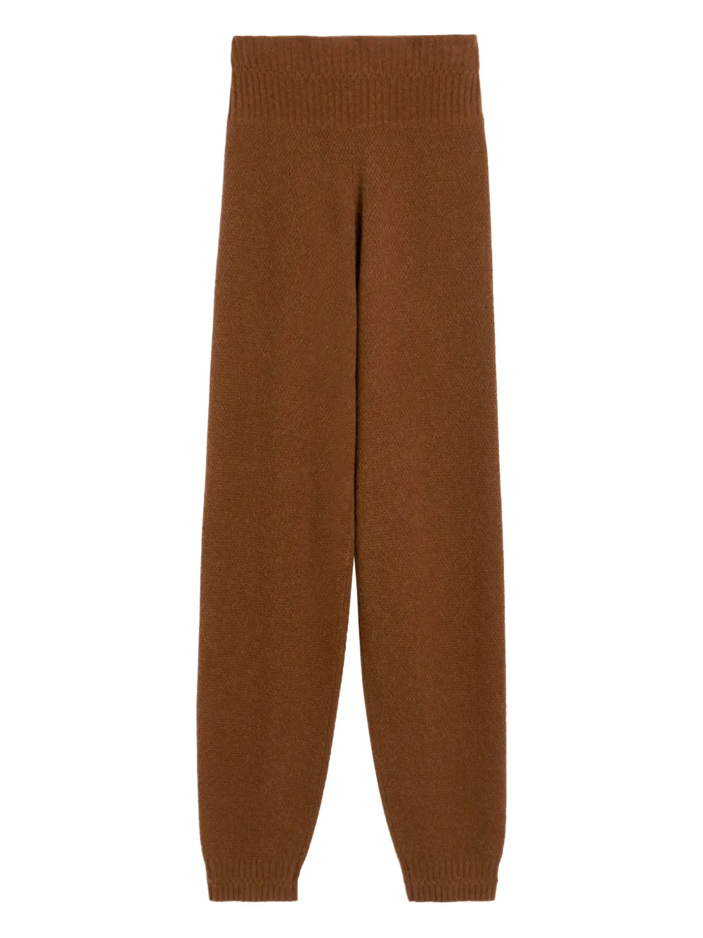 

Трикотажные брюки с завышенной талией MAX MARA, коричневый