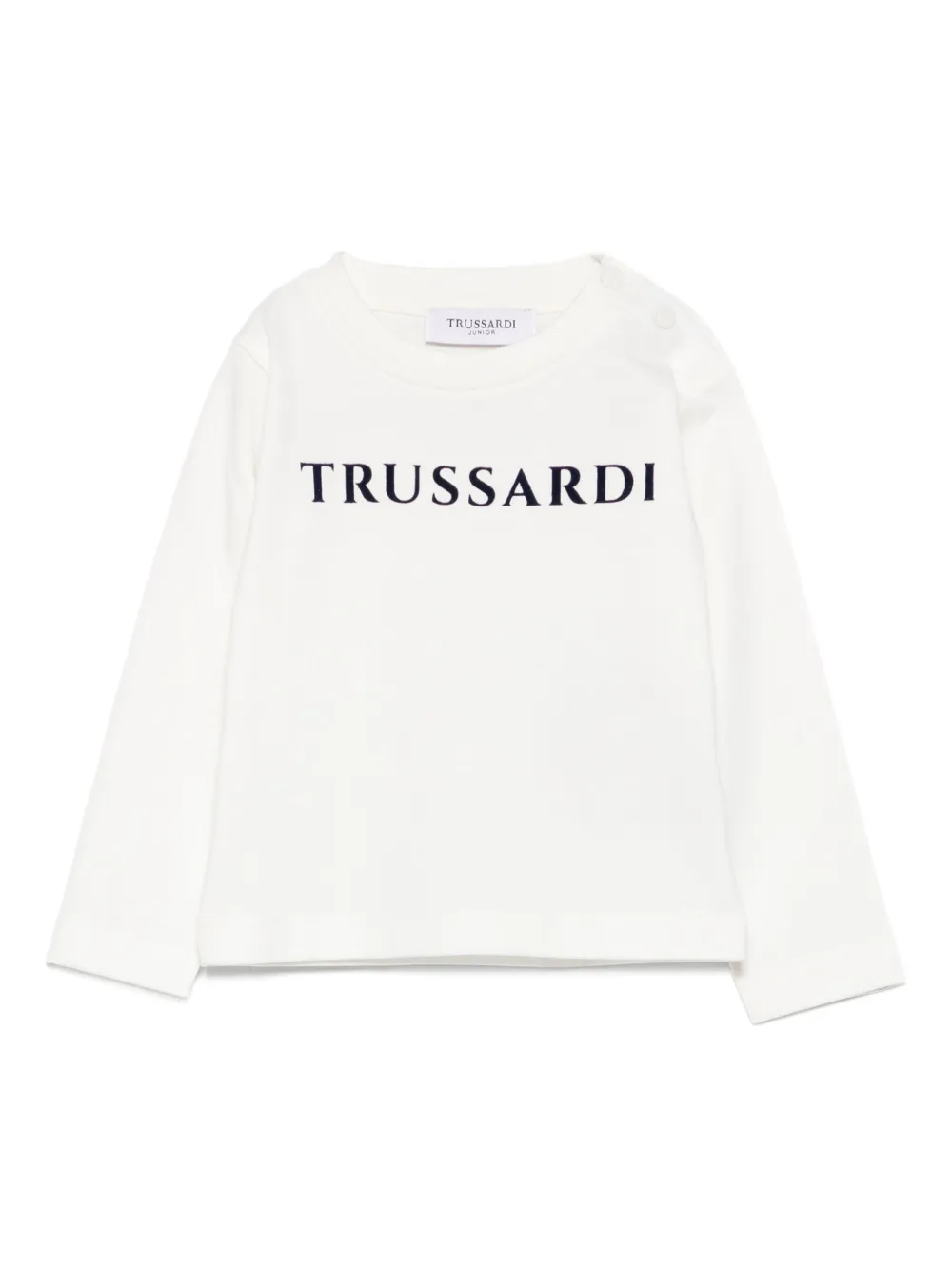 

Футболка с логотипом TRUSSARDI JUNIOR, белый