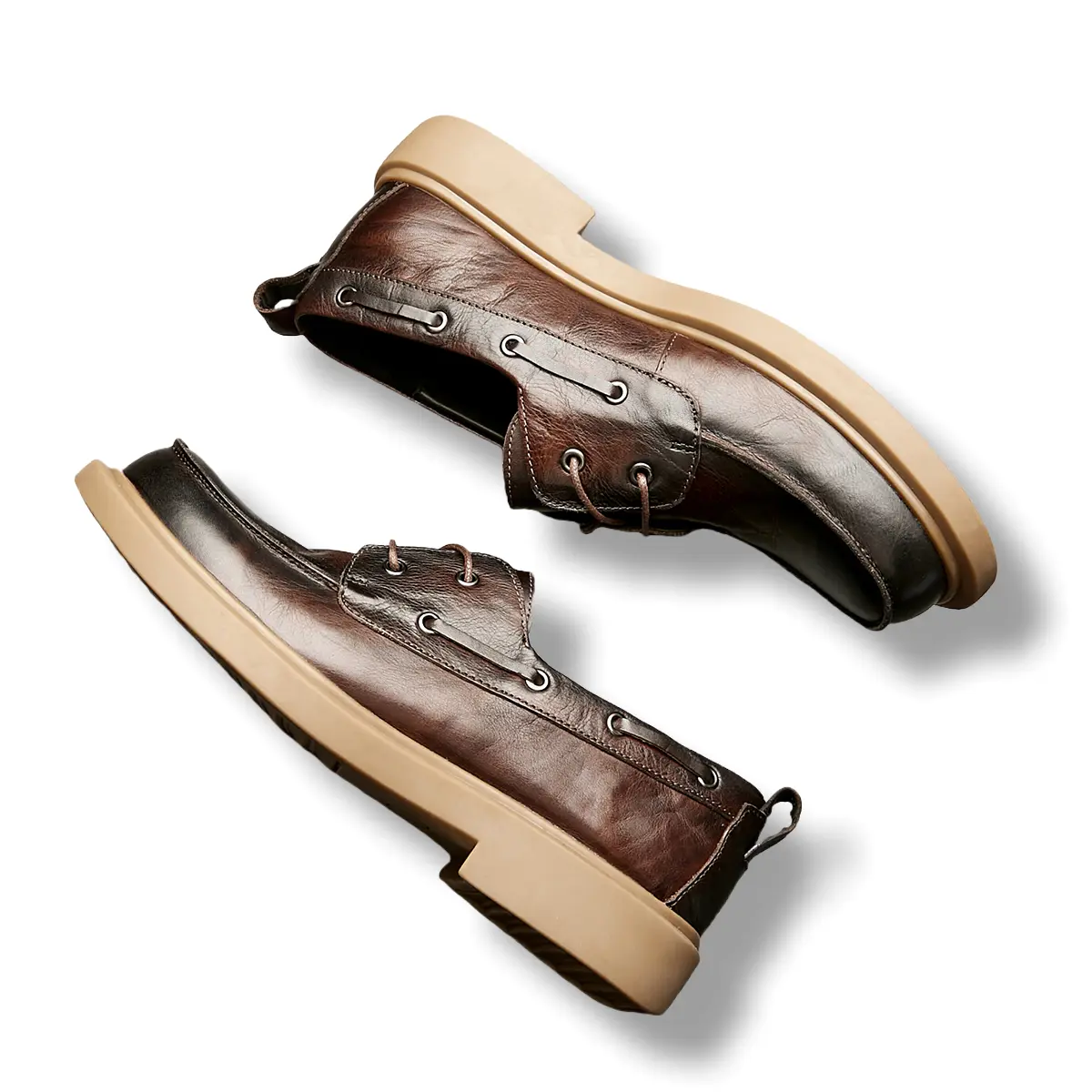 Туфли Brounvanm Men's Casual Shoes Men Low-Top, цвет Coffee — фото 4