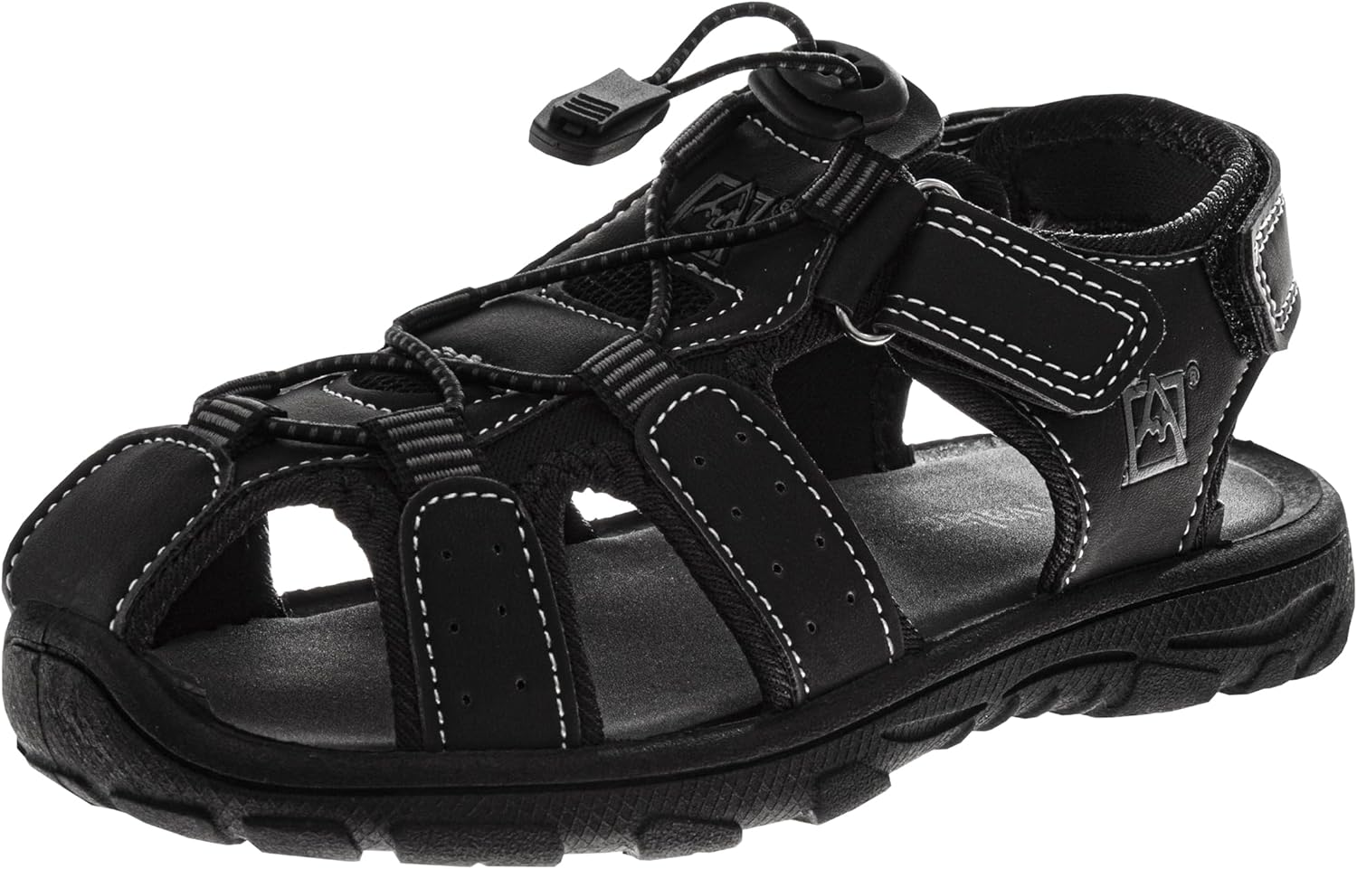 

Сандалии для детей Avalanche с закрытым носком и застежкой на ремешок - прочные спортивные сандалии для мальчиков (размеры: 11-13 маленький ребенок / 1-4 большой ребенок), черный