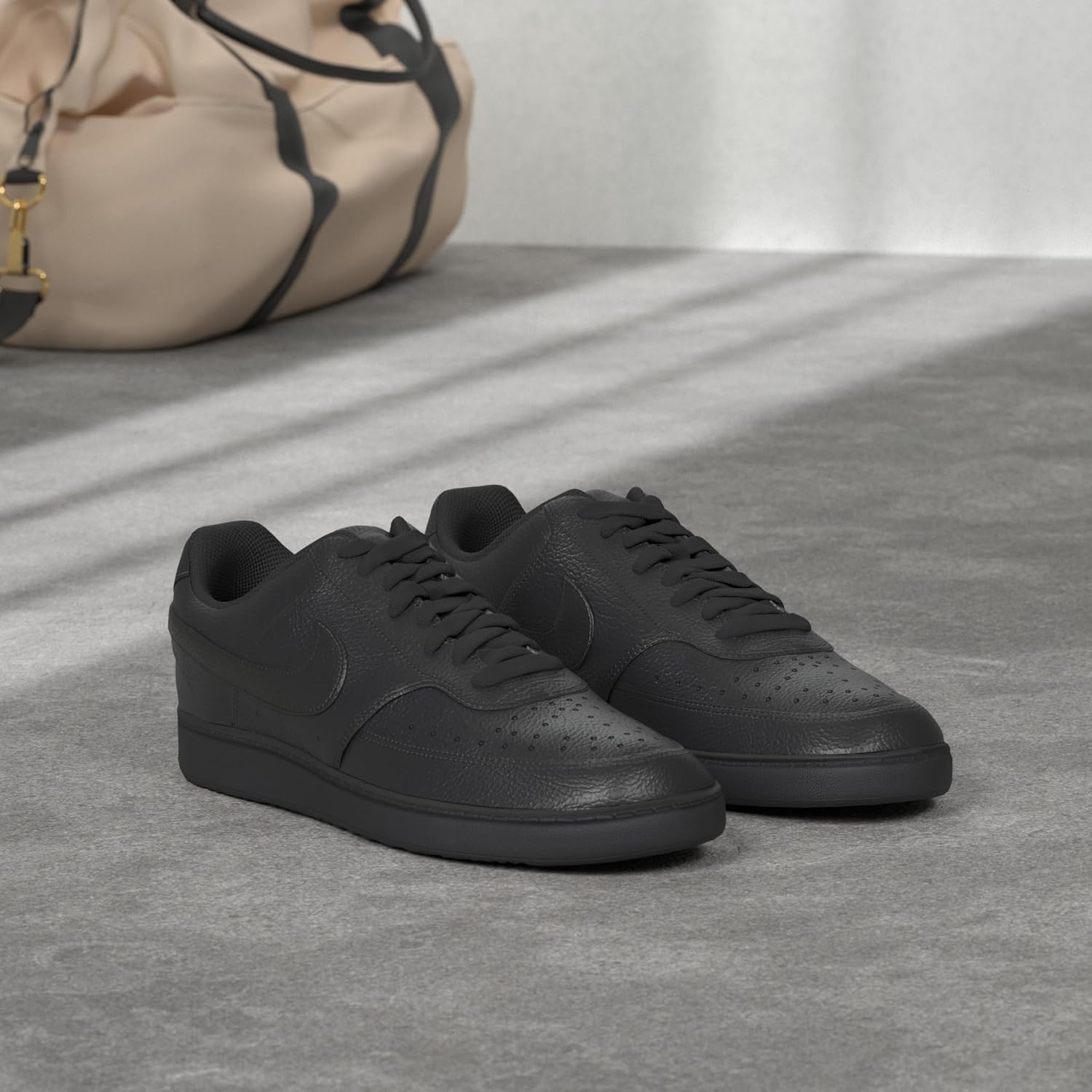 Мужские кроссовки Nike Court Vision Low, Black/Black/Black — фото 2
