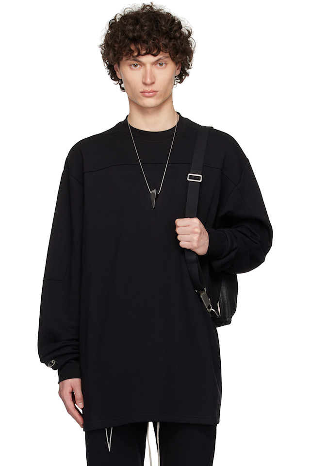 

Чемпионская версия свитера с рельефными вставками Rick Owens, черный