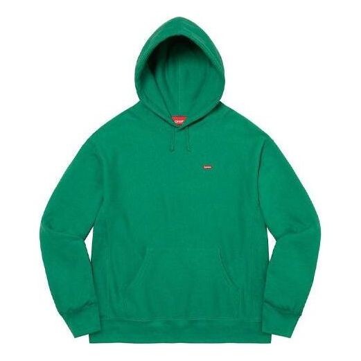 

Толстовка small box hooded sweatshirt 'green red' Supreme, зеленый