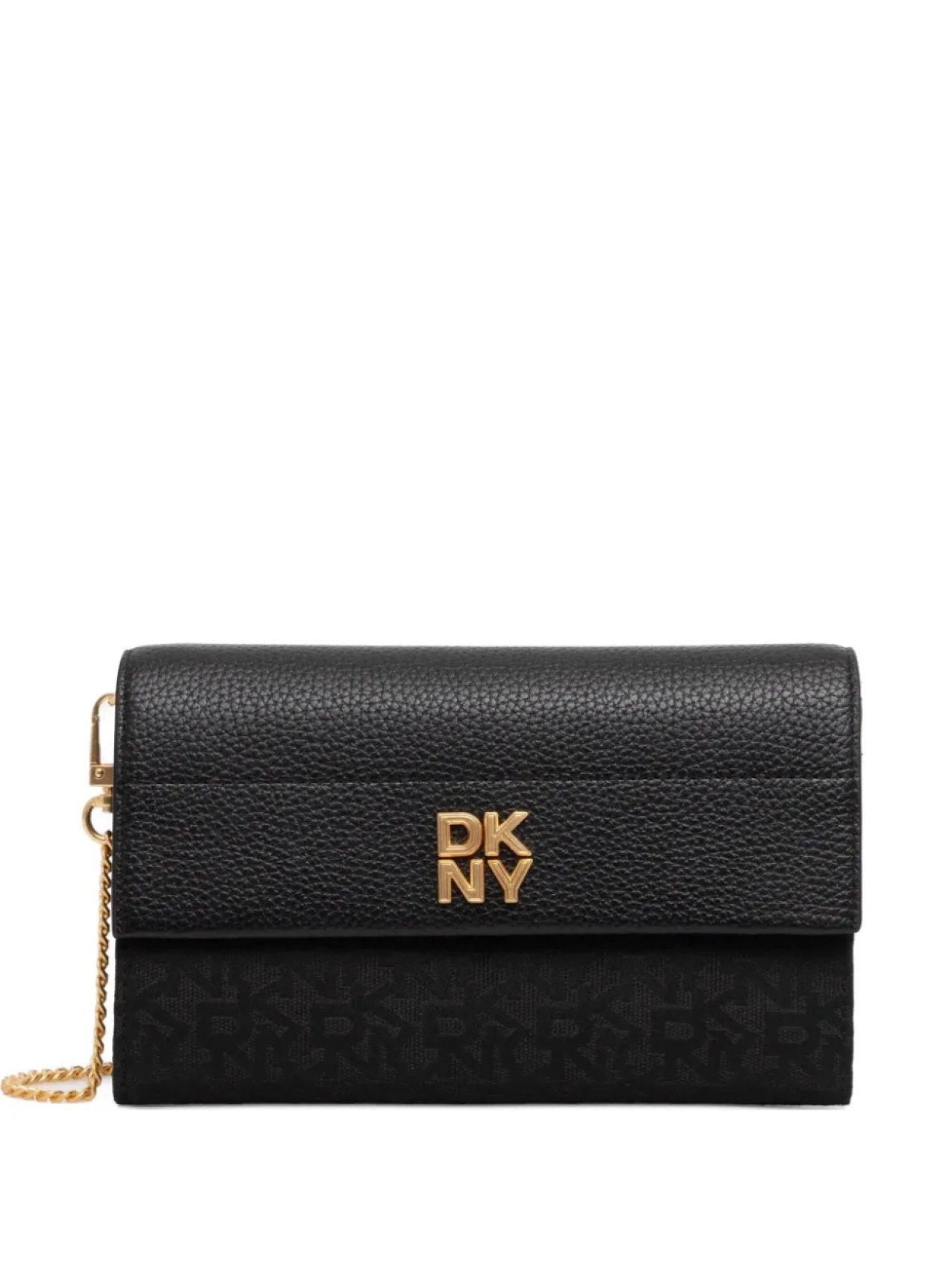 

Кожаный кошелек DKNY, черный