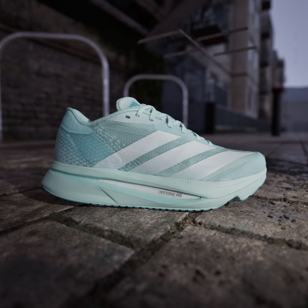 Кроссовки Adidas Adizero SL2 Shoes, цвет Halo Mint/Cloud White/Semi Flash Aqua — фото 2