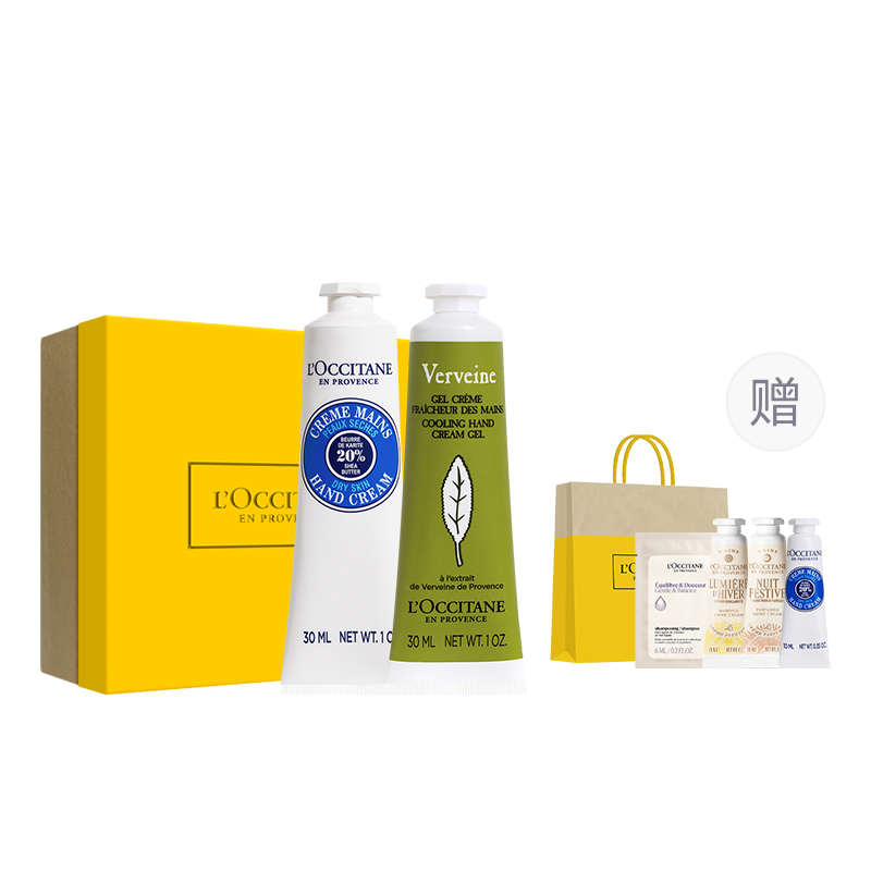 

Медовая вишневая цветочная композиция с ароматом карите классический набор увлажняющий питательный крем для рук LOCCITANE, Two-Piece Set: Shea 30ml+Verbena 30ml (Shopping Bag Included+Shampoo 6ml+Hand Cream 10ml*3)