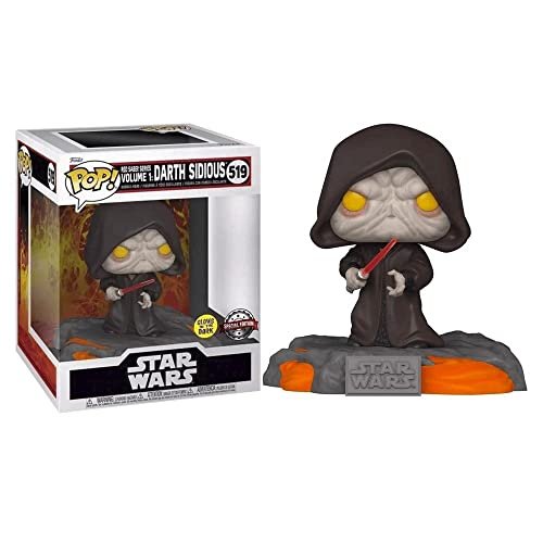 

Funko POP! Deluxe Disney: Star Wars Sith - Red Sabre Series, том 1: Дарт Сидиус (Светится в темноте) (специальное издание) № 519 Виниловая фигурка с качающейся головой