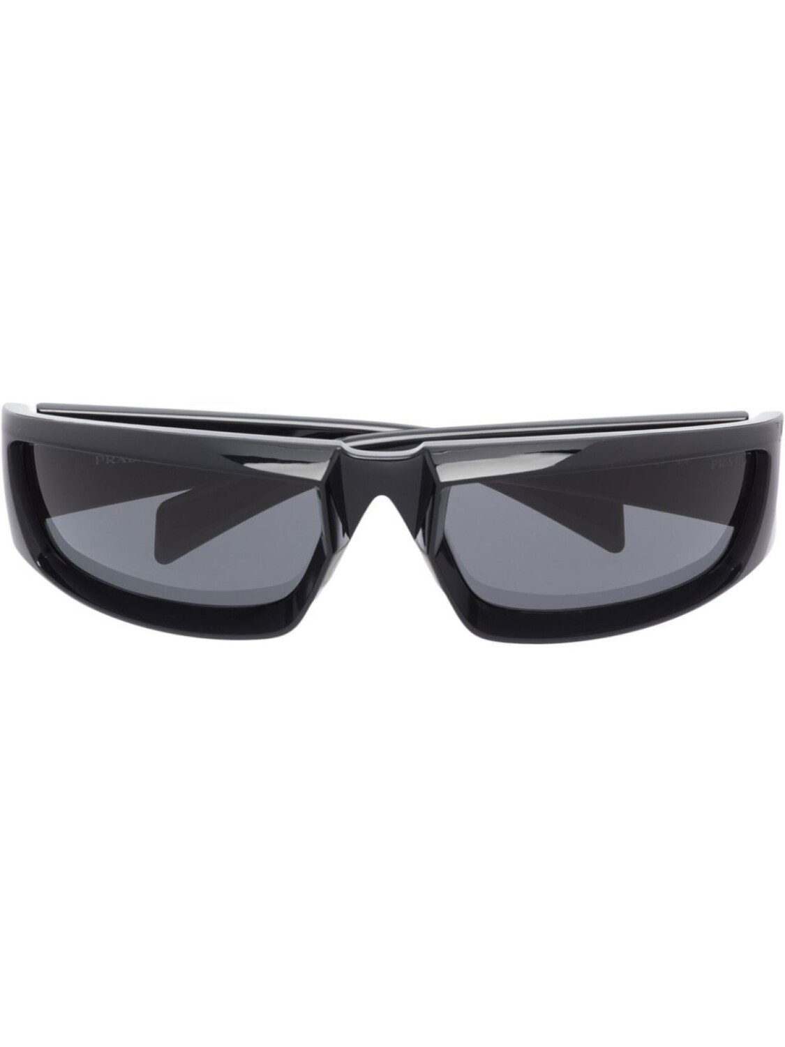 

Prada Eyewear солнцезащитные очки в квадратной оправе, черный