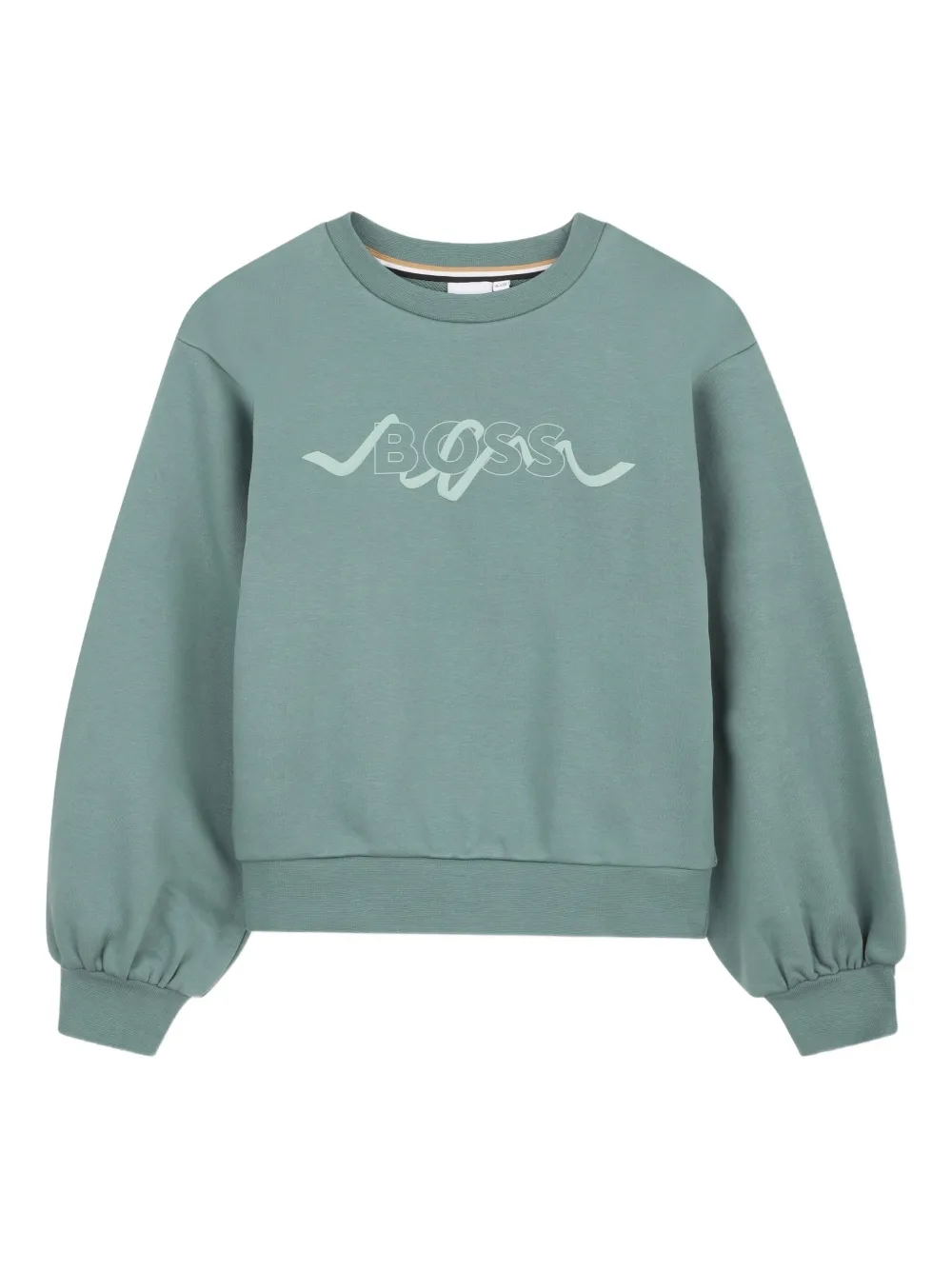 

Толстовка с логотипом Boss Kidswear, зеленый