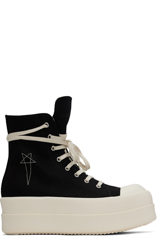 

Черные кроссовки Hollywood Double Bumper Sneaks Rick Owens DRKSHDW