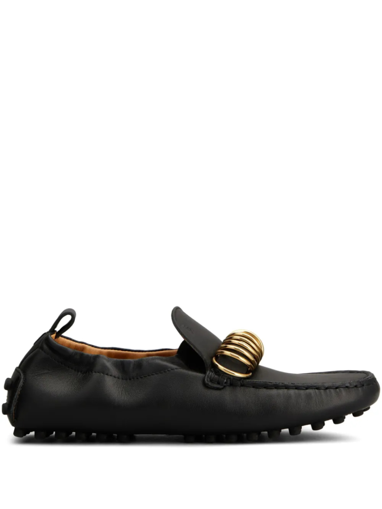 Лоферы с металлическим декором Tod's, черный