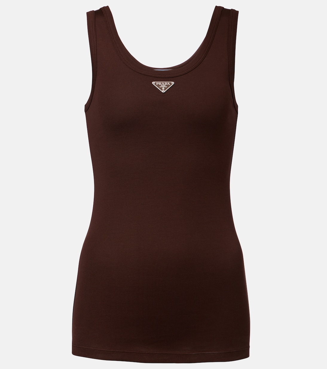 

Хлопковая майка Prada, Cacao