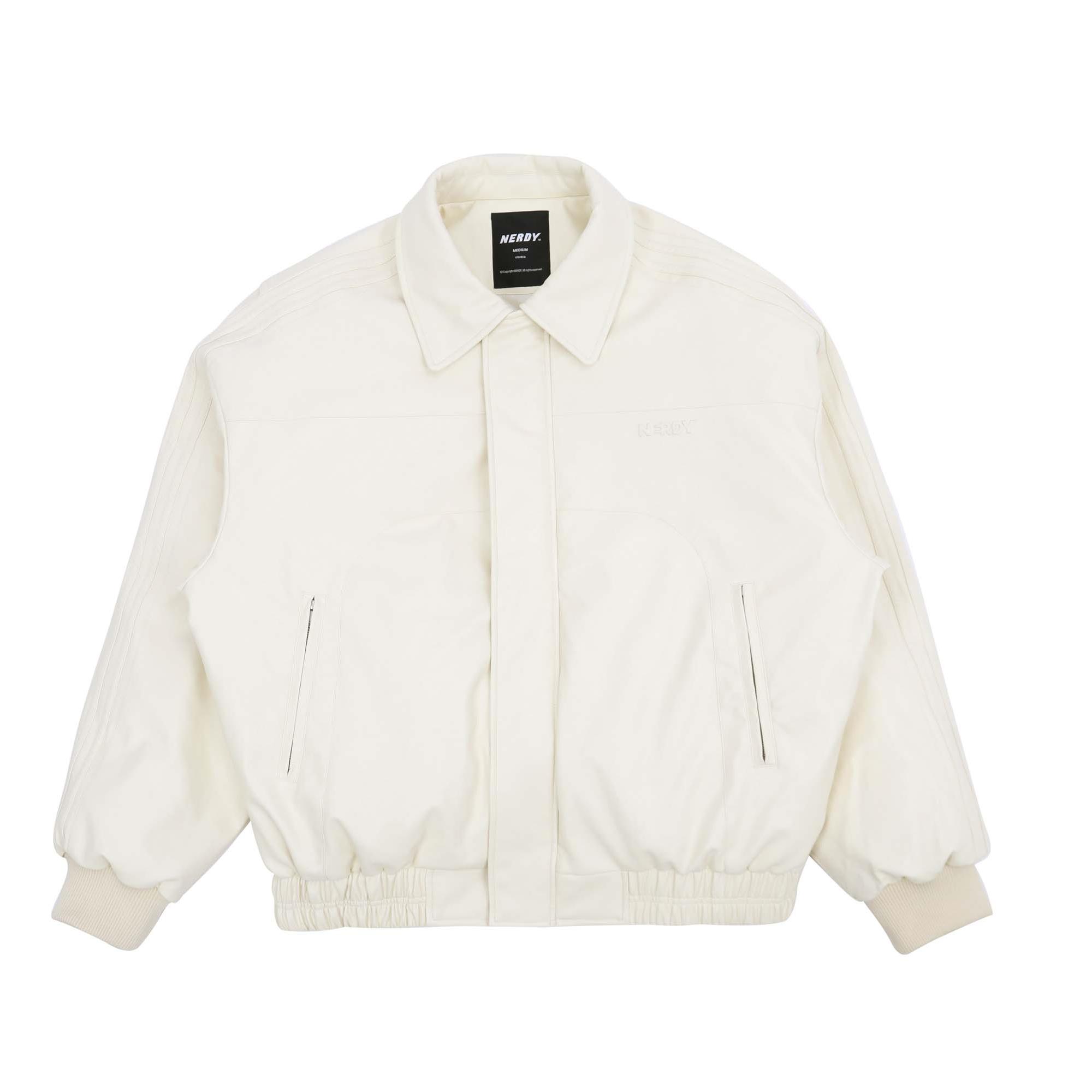 

Nerdy Пуховая куртка унисекс, кремовые, с отворотом, тонкие, другие