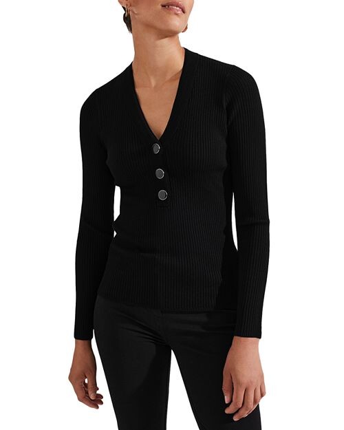 

Свитер Kaya в рубчик HOBBS LONDON, цвет Black