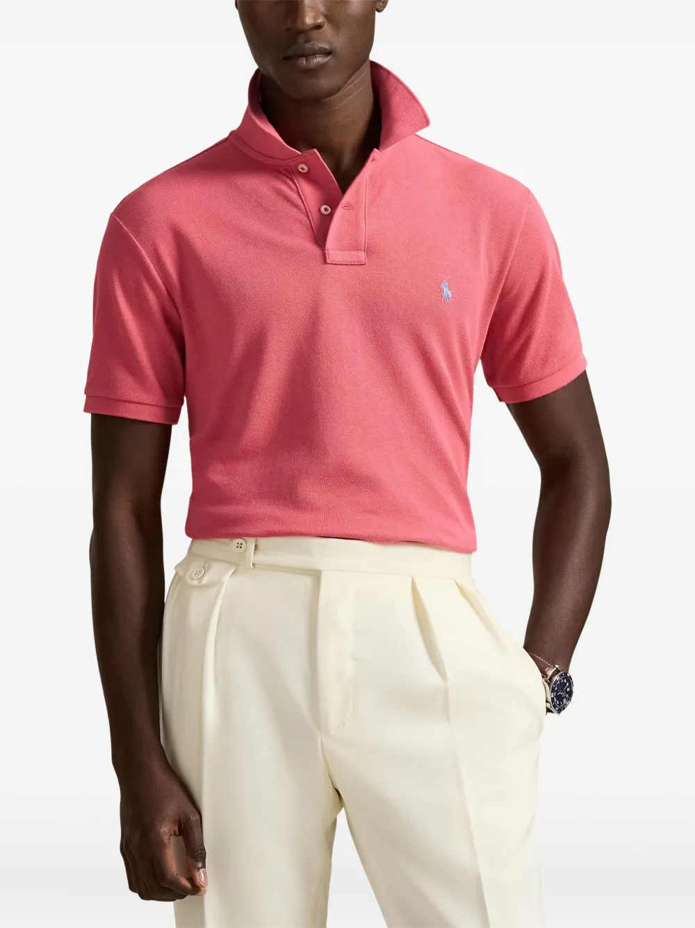 Рубашка поло с короткими рукавами Polo Ralph Lauren, розовый — фото 3