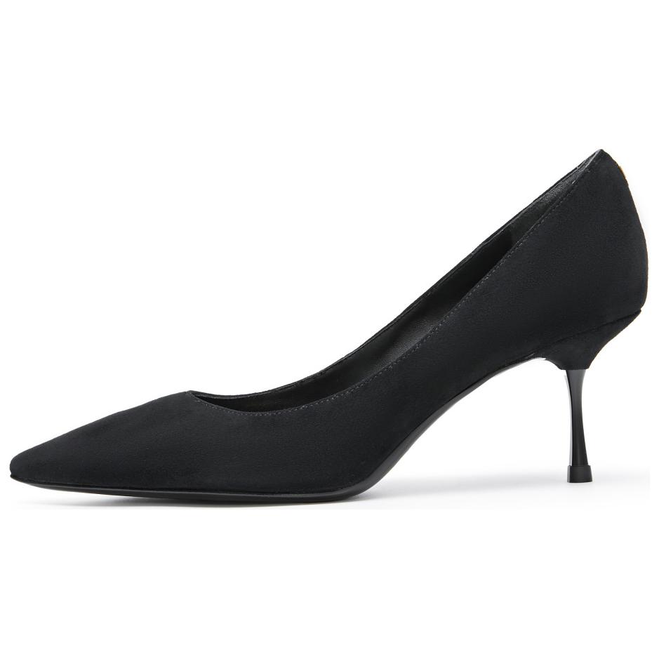 Туфли MELODY на тонком каблуке с острым носком, высота 6,5 см, женские Staccato, Truffle Black