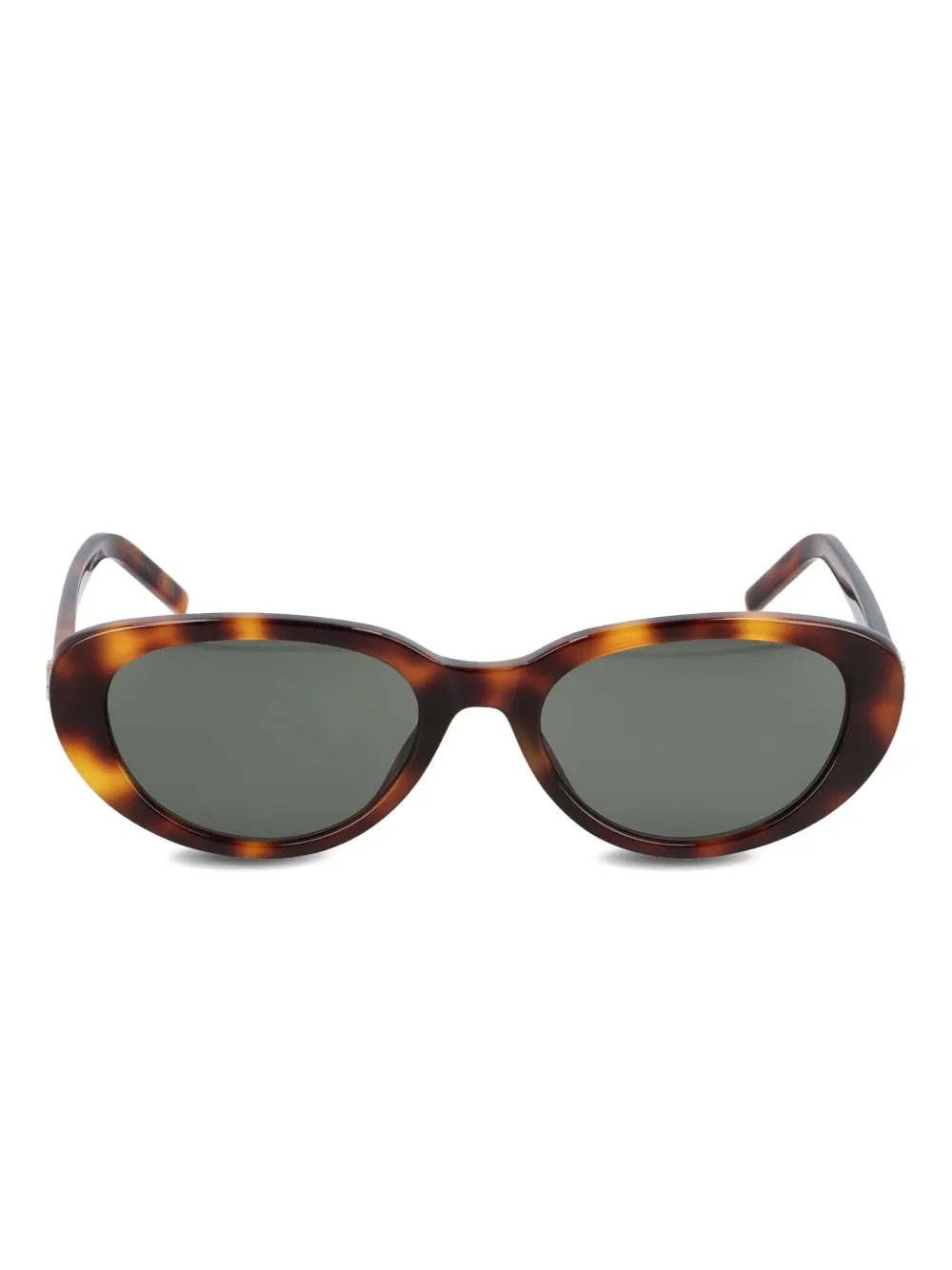 

Солнцезащитные очки M154 в овальной оправе Saint Laurent, коричневый