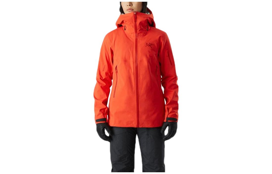 

Arcteryx СЕНТИНЕЛ AR Водонепроницаемая, ветрозащитная, дышащая и теплая ветровка женская, Zap Red/Ephemera