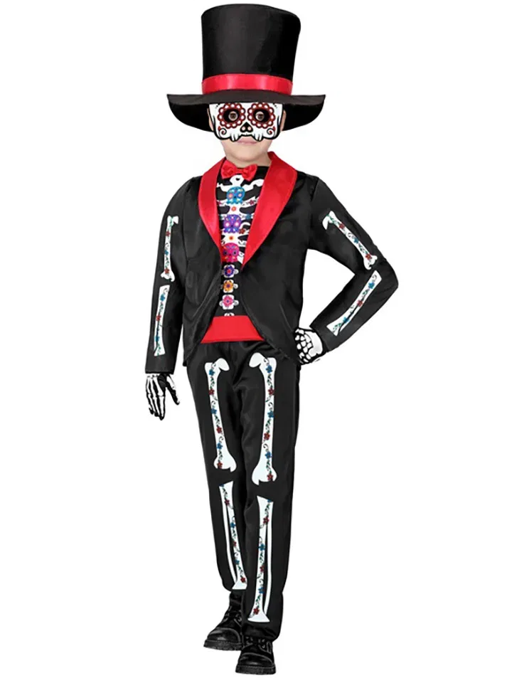 Костюм Dia de los Muertos Widmann, черный/красный — фото 2
