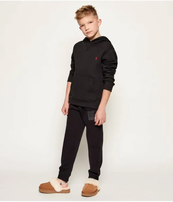 Спортивные штаны regular fit Hugo Kids, черный — фото 2