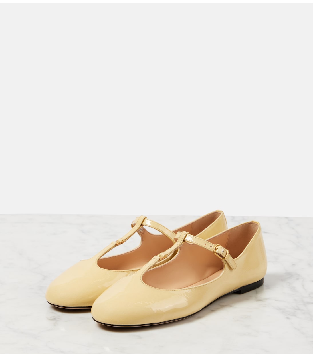 Туфли Мэри Джейн из лакированной кожи Марси Chloé, Sleepy Beige — фото 4