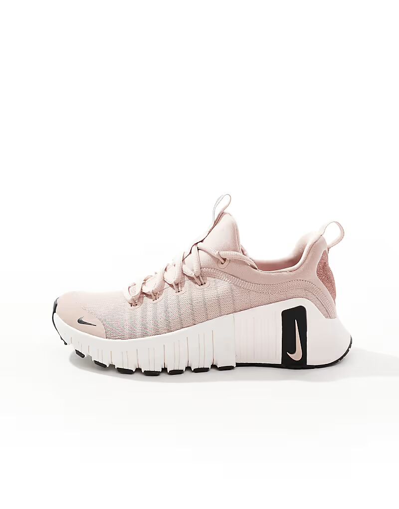 Кроссовки премиум-класса Nike Training Free Metcon 6 розового цвета — фото 2