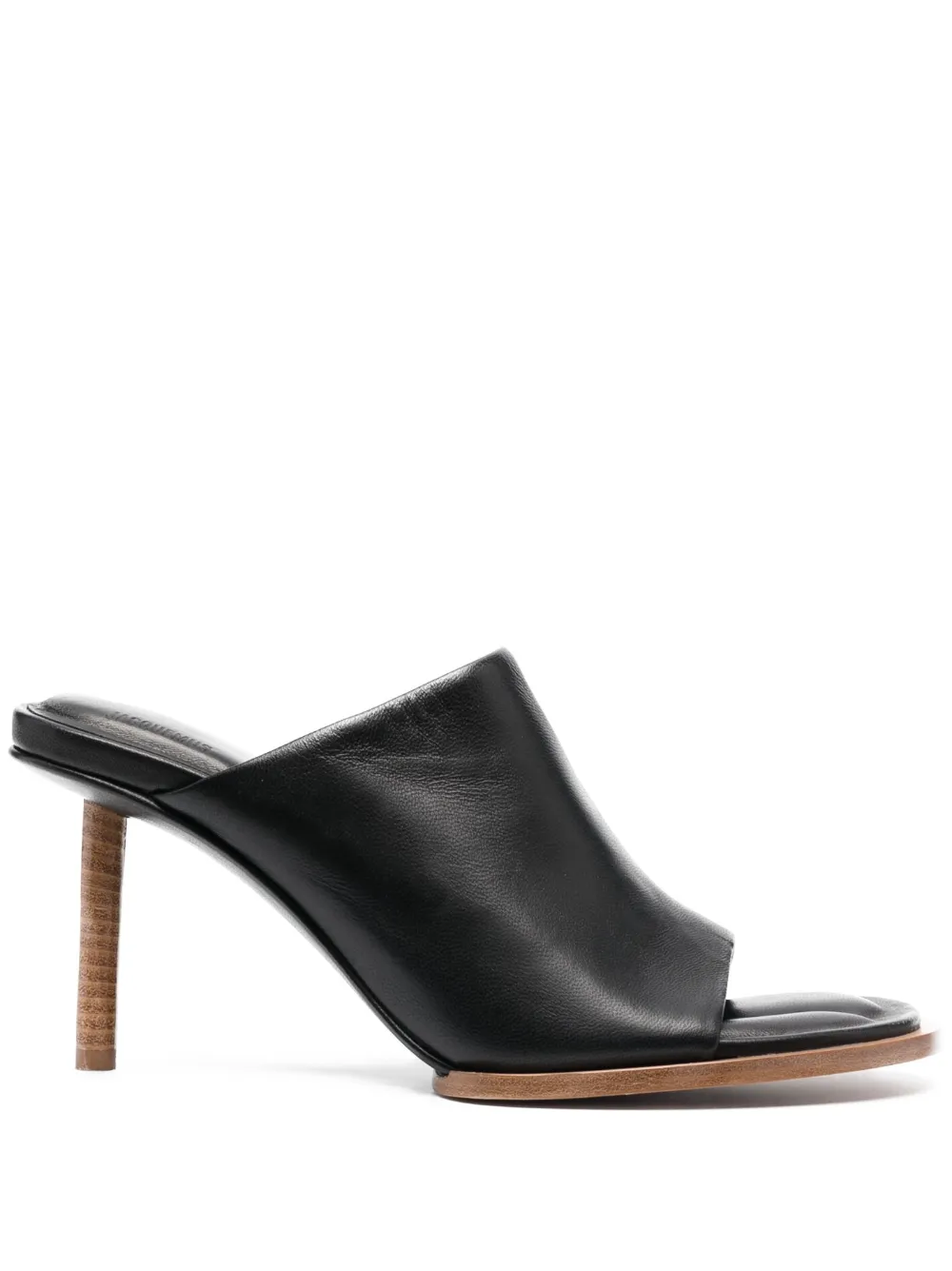 Мюли Les Mules Rond Carré JACQUEMUS, черный