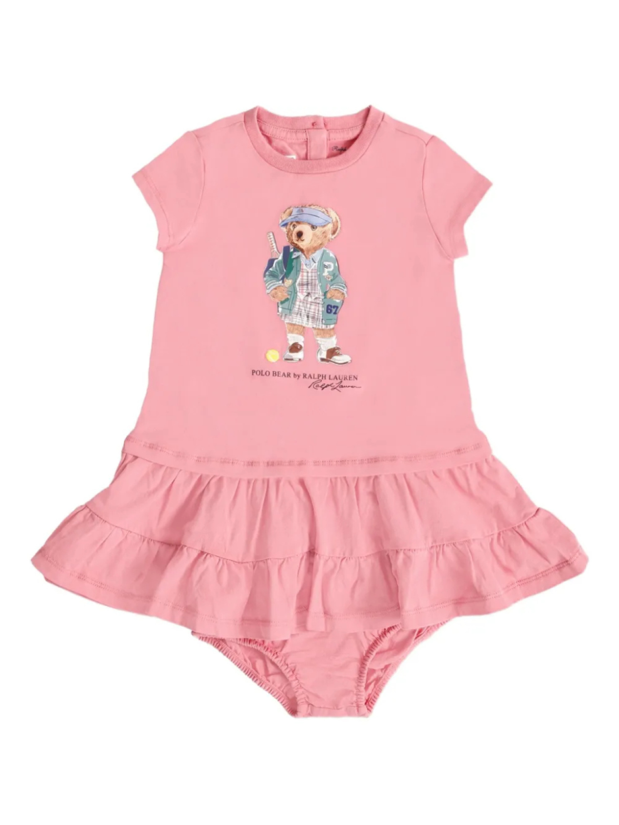 

Платье POLO RALPH LAUREN KIDS с принтом Polo Bear, розовый
