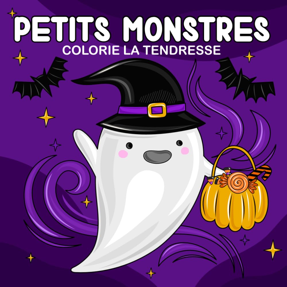 

Petits Monstres - Colorie la Tendresse: 50 illustrations à colorier de petits fantômes, squelettes et citrouilles - Livre de coloriage anti-stress ... parfait pour débutants, adultes et seniors (Independently published)