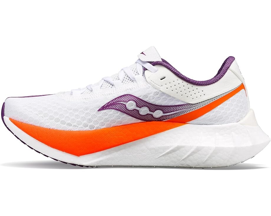 Кроссовки Saucony Endorphin Pro 4, цвет White/Violet — фото 4