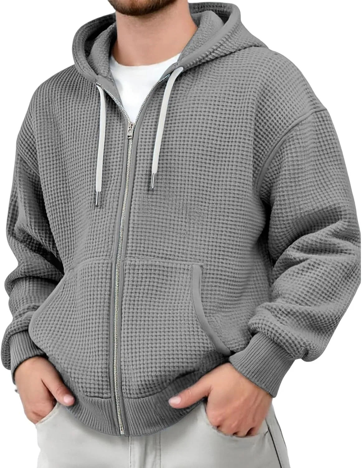 

Толстовка мужская Relaxed Fit Sherpa-Lined Full-Zip с капюшоном DJFODJ