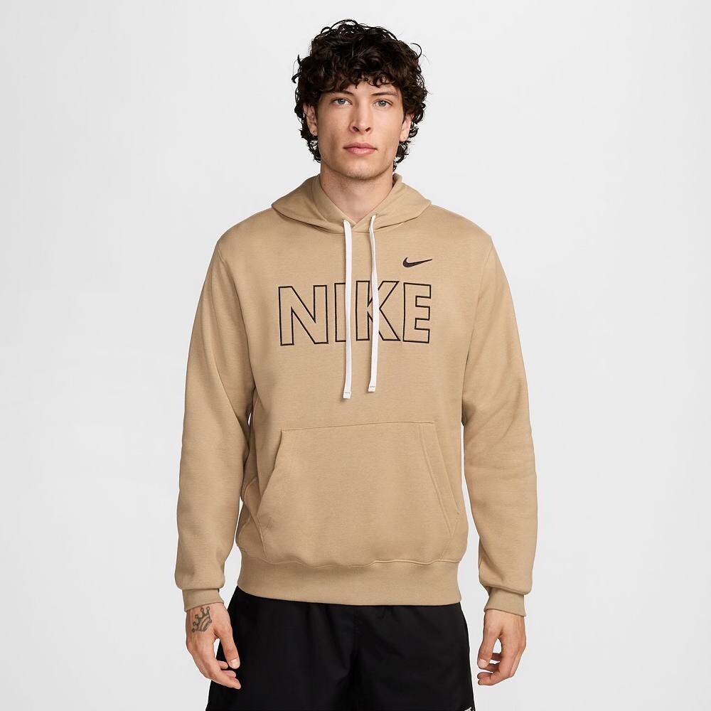 

Флисовый пуловер с капюшоном Nike Sportswear Club Big & Tall, цвет Khaki