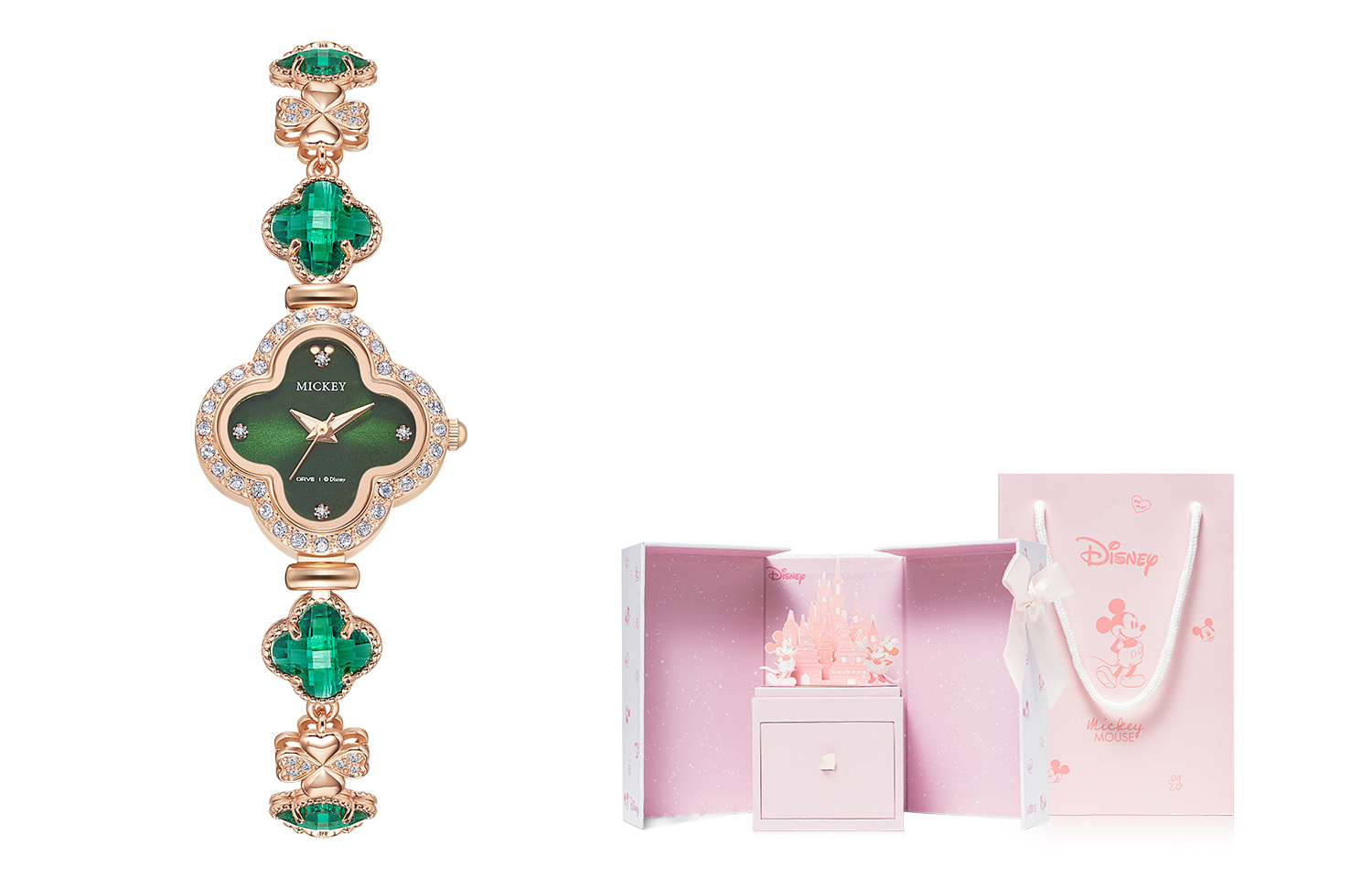 

Disney Часы Quartz Movement Watch Women's Watch White Dial, MK-11751GN